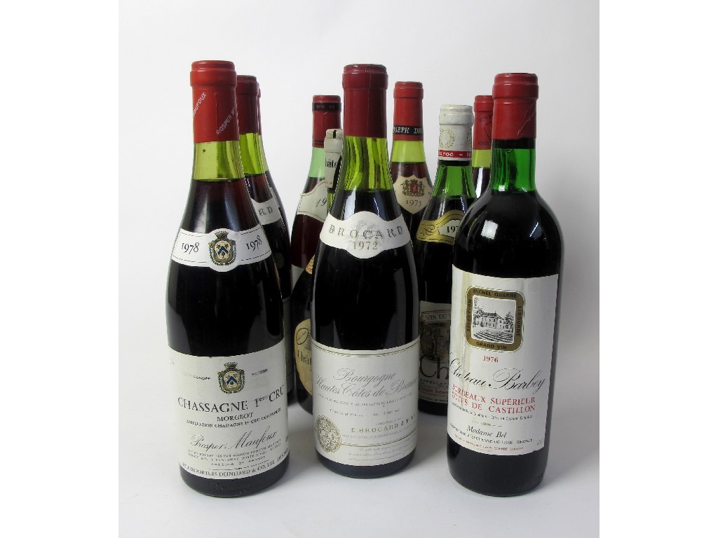 Appraisal: Chassagne er Cru Morgeot bottles level at lower neck and