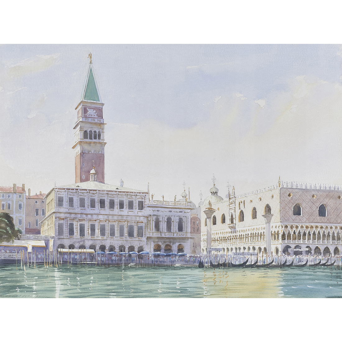 Appraisal: WATERCOLOR MICHAEL FELMINGHAM Michael Felmingham American b Venice watercolor signed