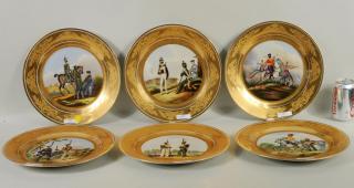 Appraisal: Six Russian Porcelain Plates Set of six Russian porcelain plates