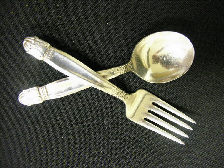 Appraisal: INTERNATIONAL DANISH PRINCESS CHILDS FORK AND SPOON Homes and Edwards