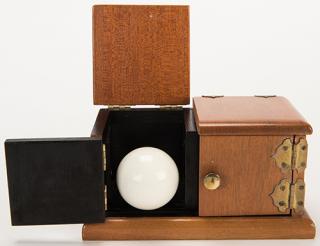 Appraisal: Billiard Ball Box Billiard Ball Box Los Angeles F G