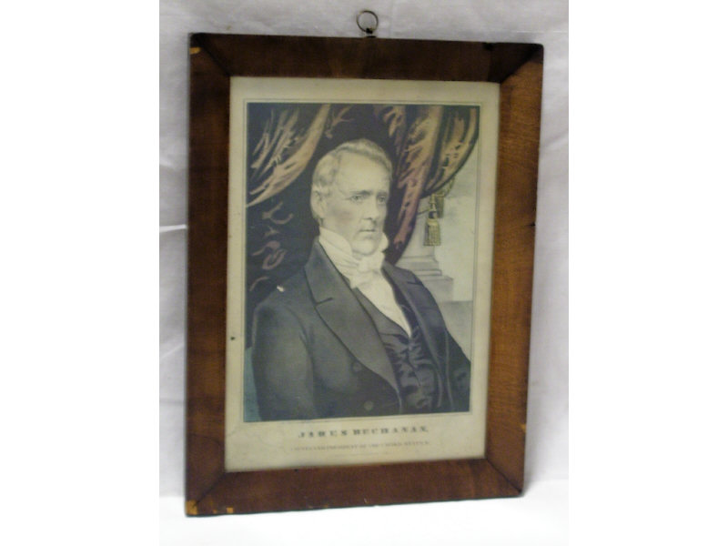 Appraisal: James Buchanan Currier Ives Lithograph Fifteenth President of the United