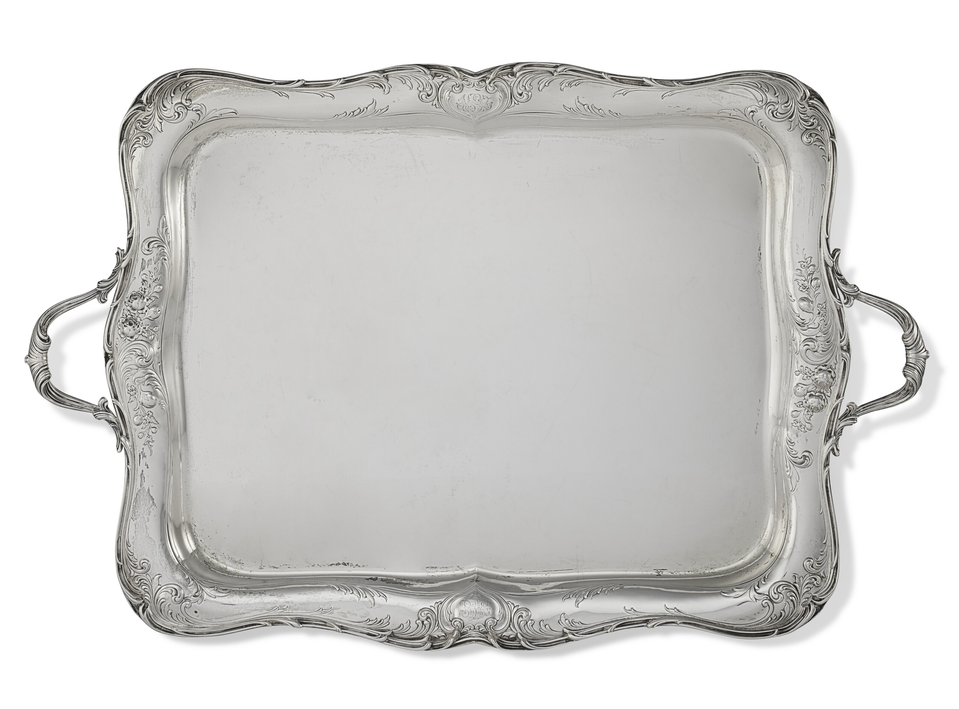 Appraisal: AN AMERICAN SILVER TWO-HANDLED TRAY MARK OF GORHAM MFG CO