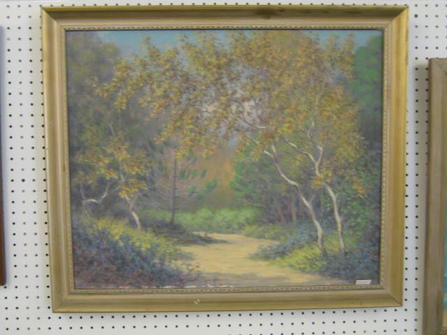 Appraisal: E G Hayes Oil Fall landscape