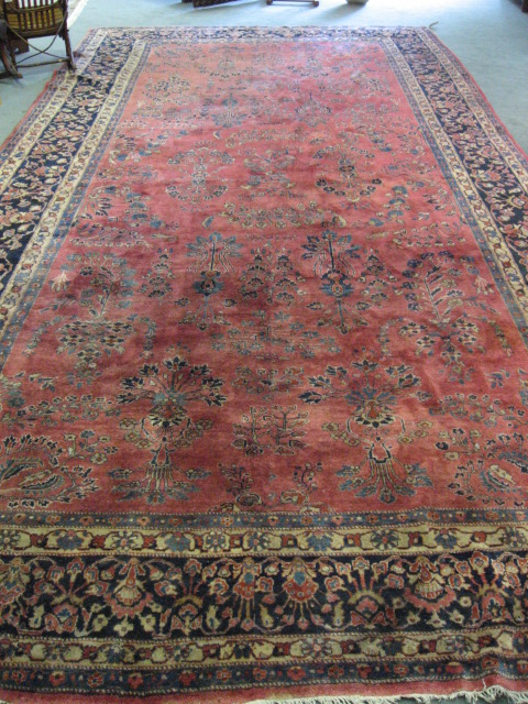 Appraisal: A Semi-antique Sarouk Rug a beautiful rug with an early