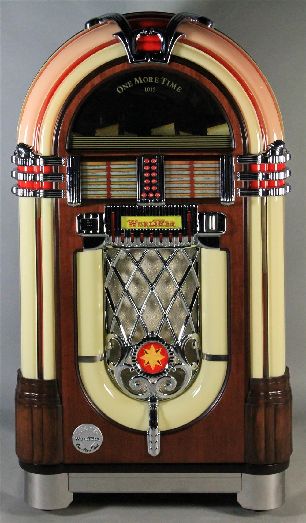 Appraisal: WURLITZER OMT ONE MORE TIME JUKEBOX HOLDS CD'S beautiful reproduction