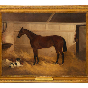 Appraisal: Otto Eerelmann Dutch - Racehorse Sam Hood oil on canvas