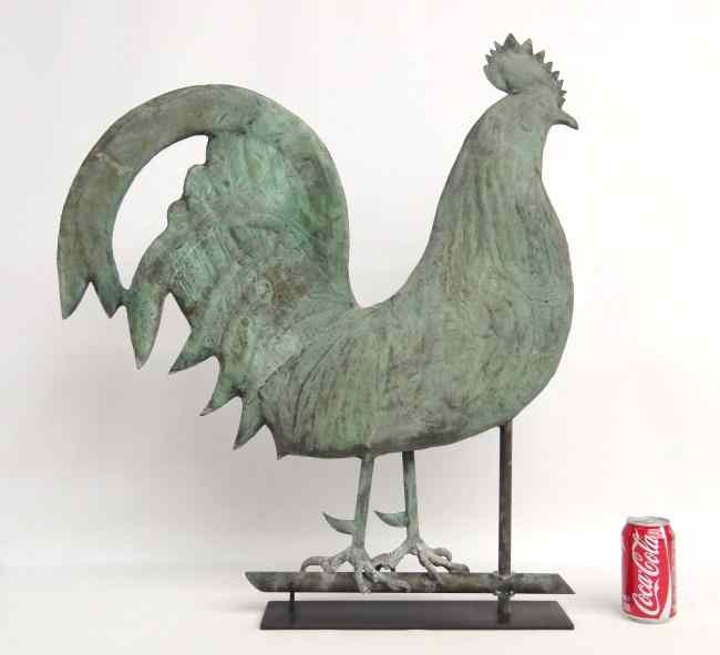 Appraisal: Cushing type rooster weathervane '' W '' Ht