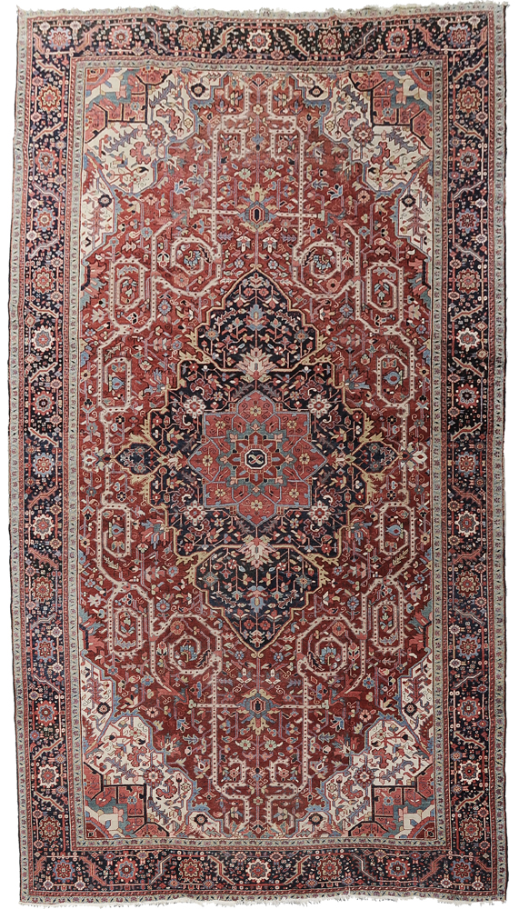 Appraisal: Serapi Carpet Persian early to mid th century central medallion