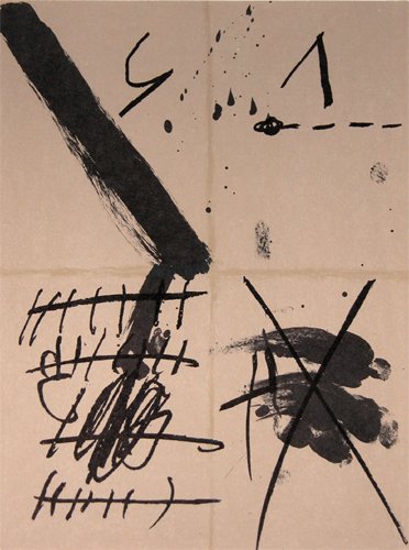 Appraisal: Artist Tapies Antoni Spanish b Title Untitled Abstract Date Medium