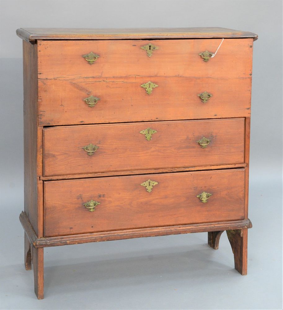 Appraisal: Lift Top Blanket Chest with two false drawers over two