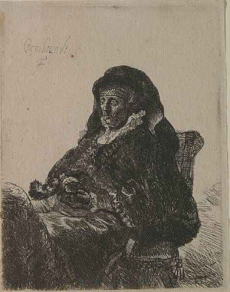 Appraisal: Rembrandt Harmensz van Rijn Dutch - The Artist's Mother in