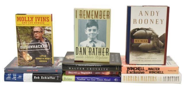 Appraisal: lot of Books journalists I Remember Dan Rather autographed Little