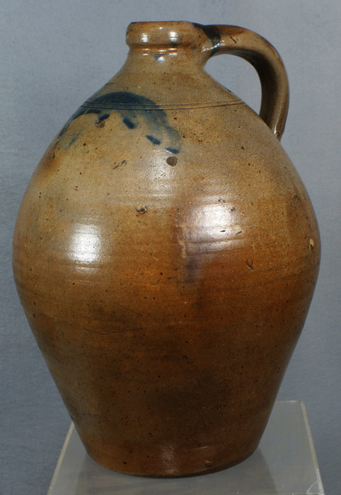 Appraisal: gallon blue decorated ovoid stoneware jug by C Crolius Manufacturer