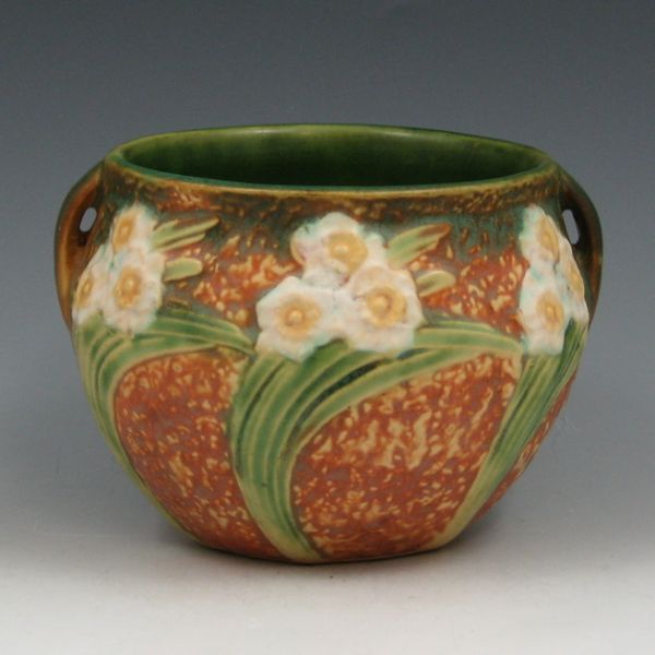 Appraisal: Roseville Jonquil - jardiniere Unmarked Mint wide by tall