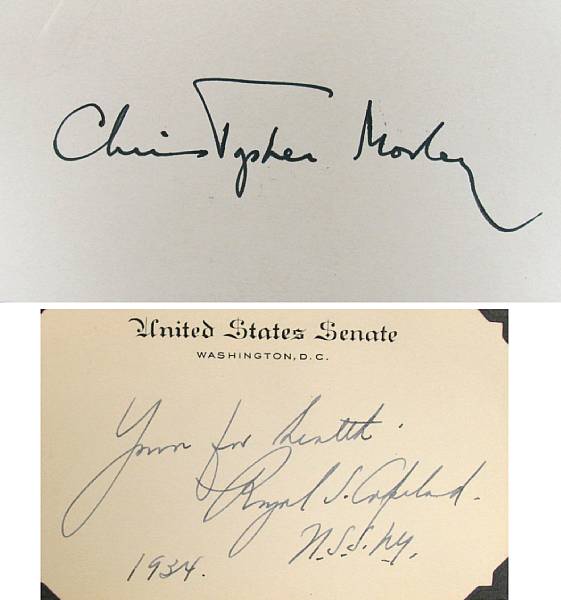 Appraisal: AUTOGRAPH COLLECTION This lot features a collection of letters and