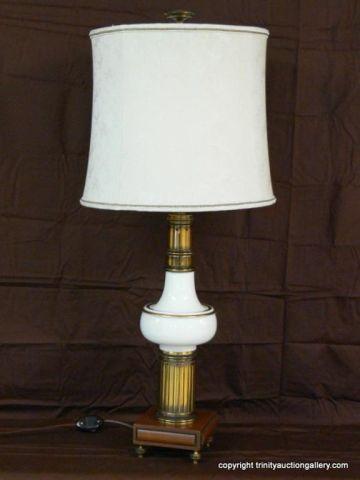 Appraisal: Lenox Table Torchere Lamp - Vintage - with custom tailored