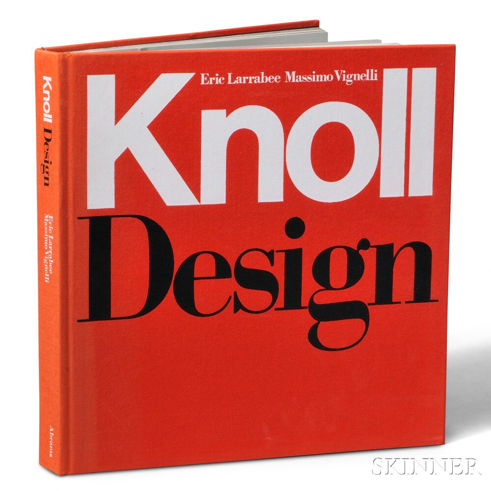 Appraisal: Knoll Design Book Erick Larrabee and Massimo Vignelli Knoll Design