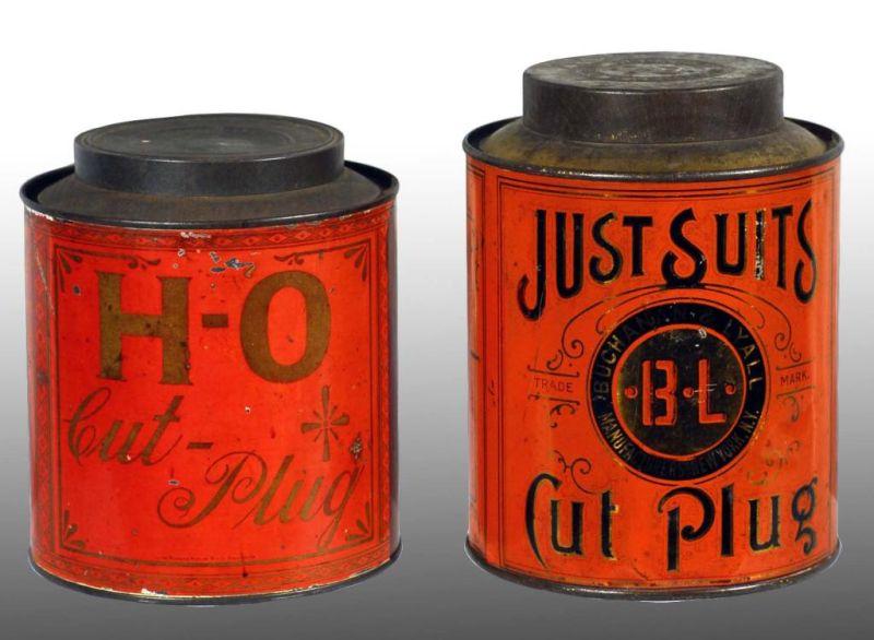 Appraisal: Lot of Tobacco Tins Description Includes one Just Suits cut