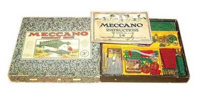 Appraisal: Meccano late s No A Set in dark red and