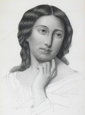 Appraisal: English School c Study of a young lady Pencil and