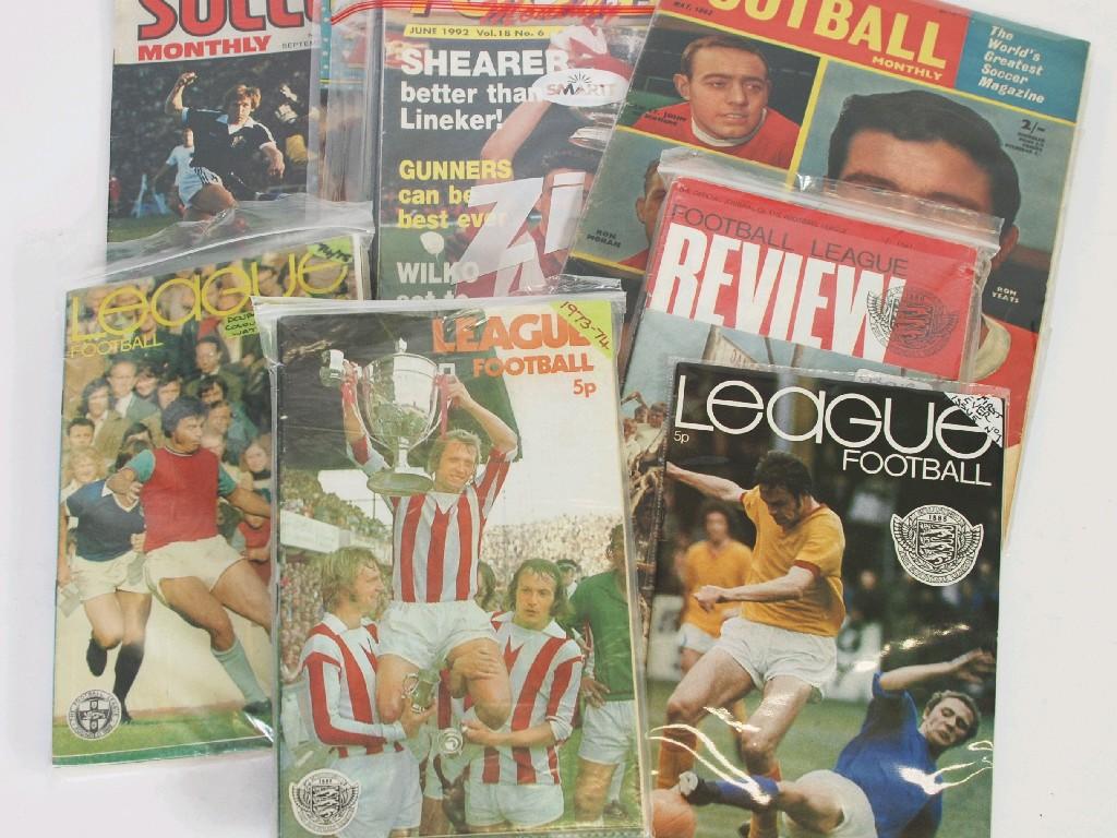 Appraisal: SHOOT MATCH SOCCER MONTHLY MAGS AND VARIOUS OTHER FOOTBALL RELATED