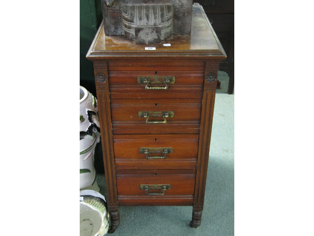 Appraisal: Four drawer chest part dressing table