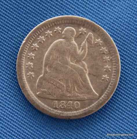 Appraisal: O Silver Seated Liberty Half DimeVery nice rare low mintage