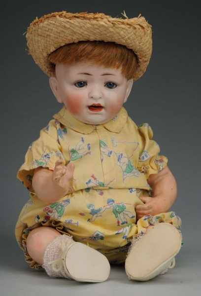 Appraisal: Hertel Schwab Co German Bisque Character Baby Description Mold speckling