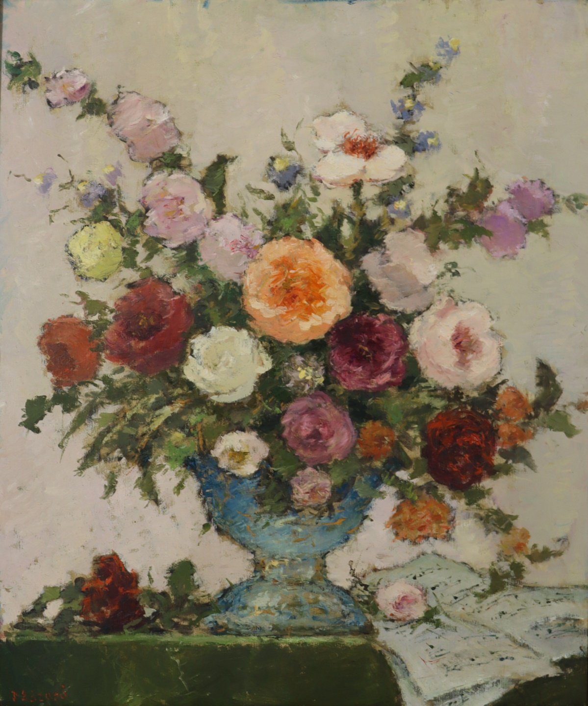 Appraisal: DIETZ EDZARD GERMAN - Floral still life Oil on canvas