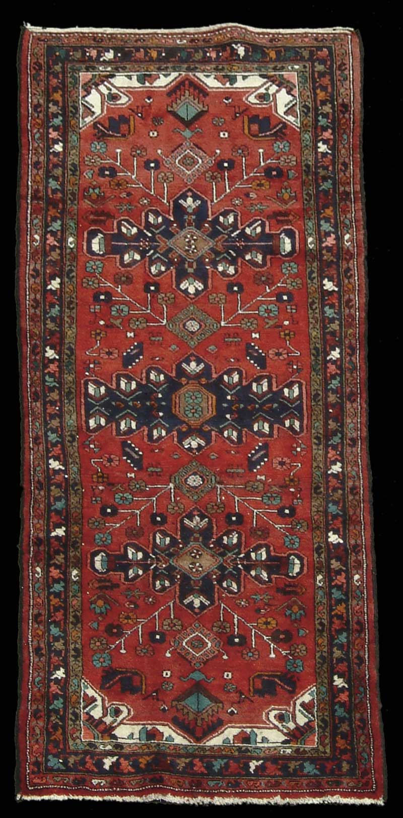 Appraisal: SERAPE ORIENTAL RUNNER Last half of the th Century Three