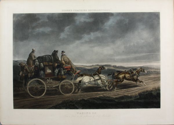 Appraisal: th Century hand-colored and engraved print entitled 'Waking Up' by