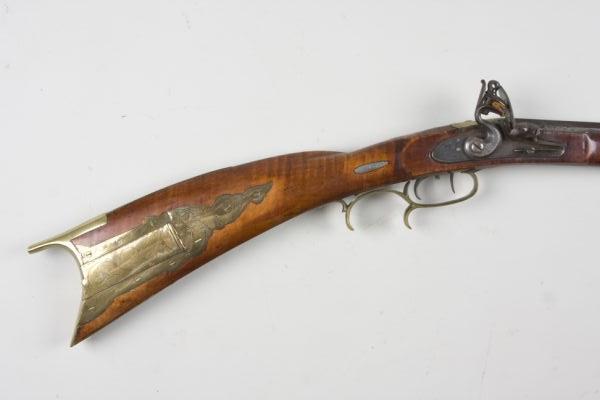 Appraisal: Flintlock Long Rifle no makers mark ca - octagonal barrel