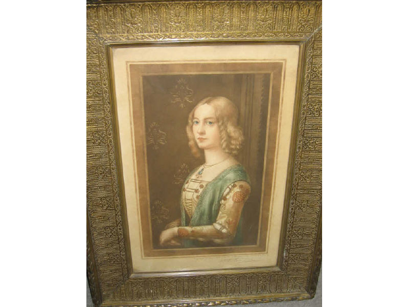 Appraisal: CONTINENTAL SCHOOL TH CENTURY Portrait of a noble young woman