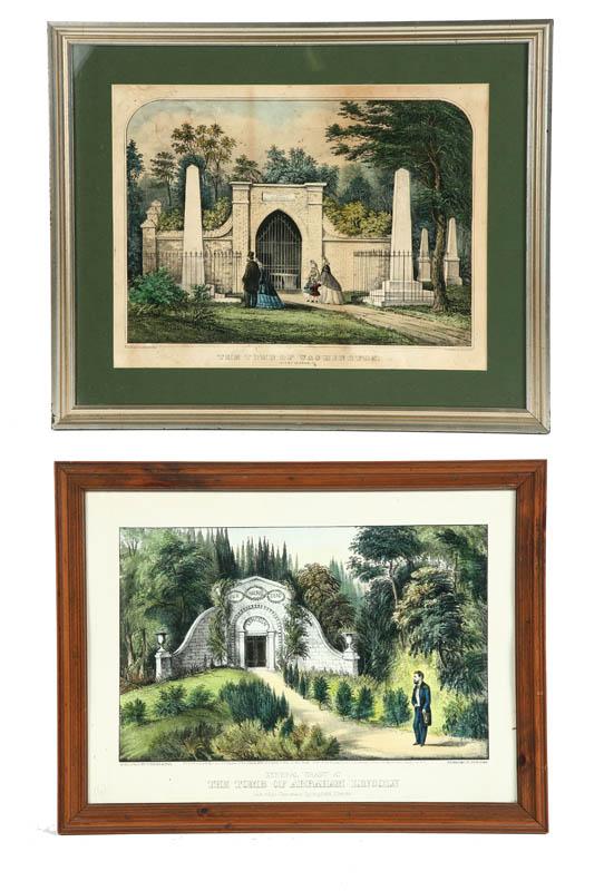 Appraisal: TWO LITHOGRAPHS BY CURRIER IVES Handcolored prints Large folio The