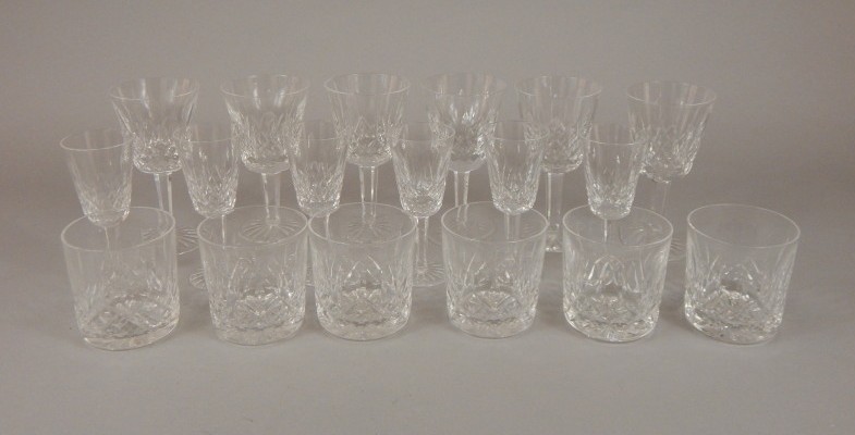 Appraisal: A quantity of Waterford glass to include wine glasses tumblers