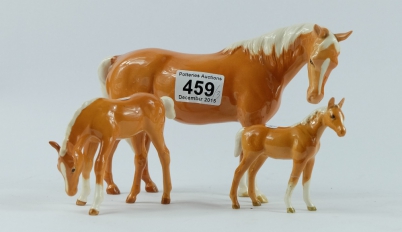 Appraisal: Beswick Palamino Mare Facing Right Palamino Thoroughbred Foal facing right