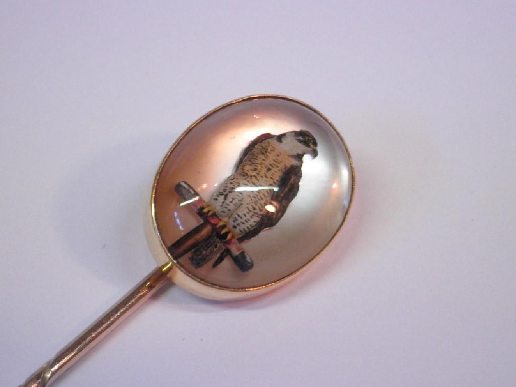 Appraisal: An Essex crystal of a Peregrine falcon set in a