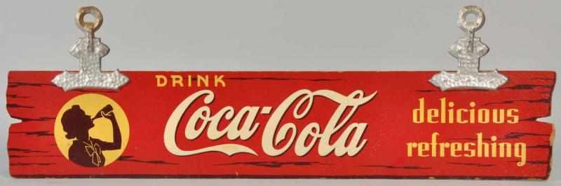 Appraisal: Masonite Metal Coca-Cola Sign Circa Made by Kay Displays Light