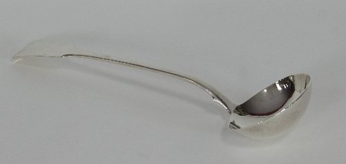 Appraisal: A silver ladle London of fiddle pattern