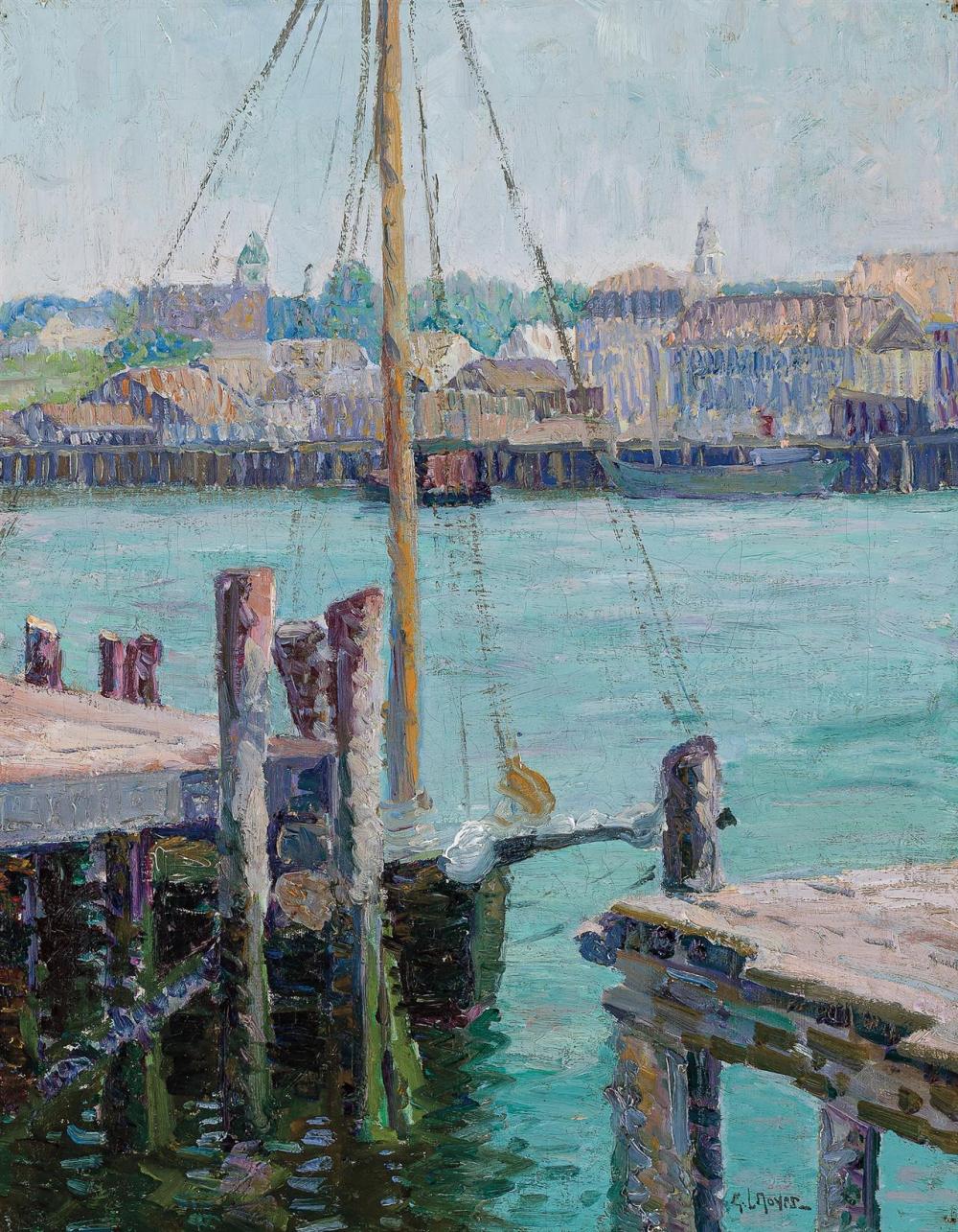 Appraisal: GEORGE LOFTUS NOYES American - Gloucester Harbor oil on canvas