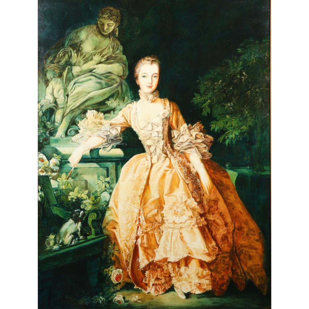 Appraisal: MADAME DE POMPADOUR LARGE COPY AFTER FRANCOIS BOUCHER FRENCH ROCOCO