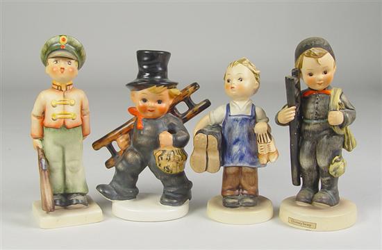 Appraisal: Three Hummel Figurines Chimney Sweep mold - trademark tall Boots