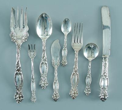 Appraisal: Frontenac sterling flatware by International pieces some with monograms average