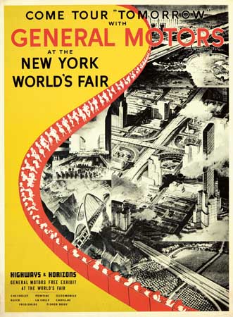 Appraisal: DESIGNER UNKNOWN GENERAL MOTORS NEW YORK WORLD'S FAIR x inches