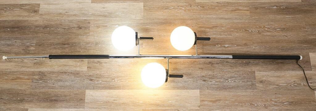 Appraisal: Art Deco style floor to ceiling lamp th Century Chrome