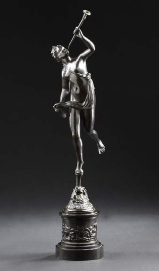 Appraisal: After Gian da Bologna Italian - Tall dark-patinated bronze female