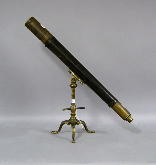 Appraisal: English brass telescope th c l h w stand