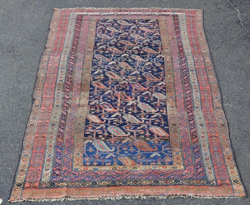 Appraisal: Malayer Rug Malayer rug Pile wear loss end losses repair