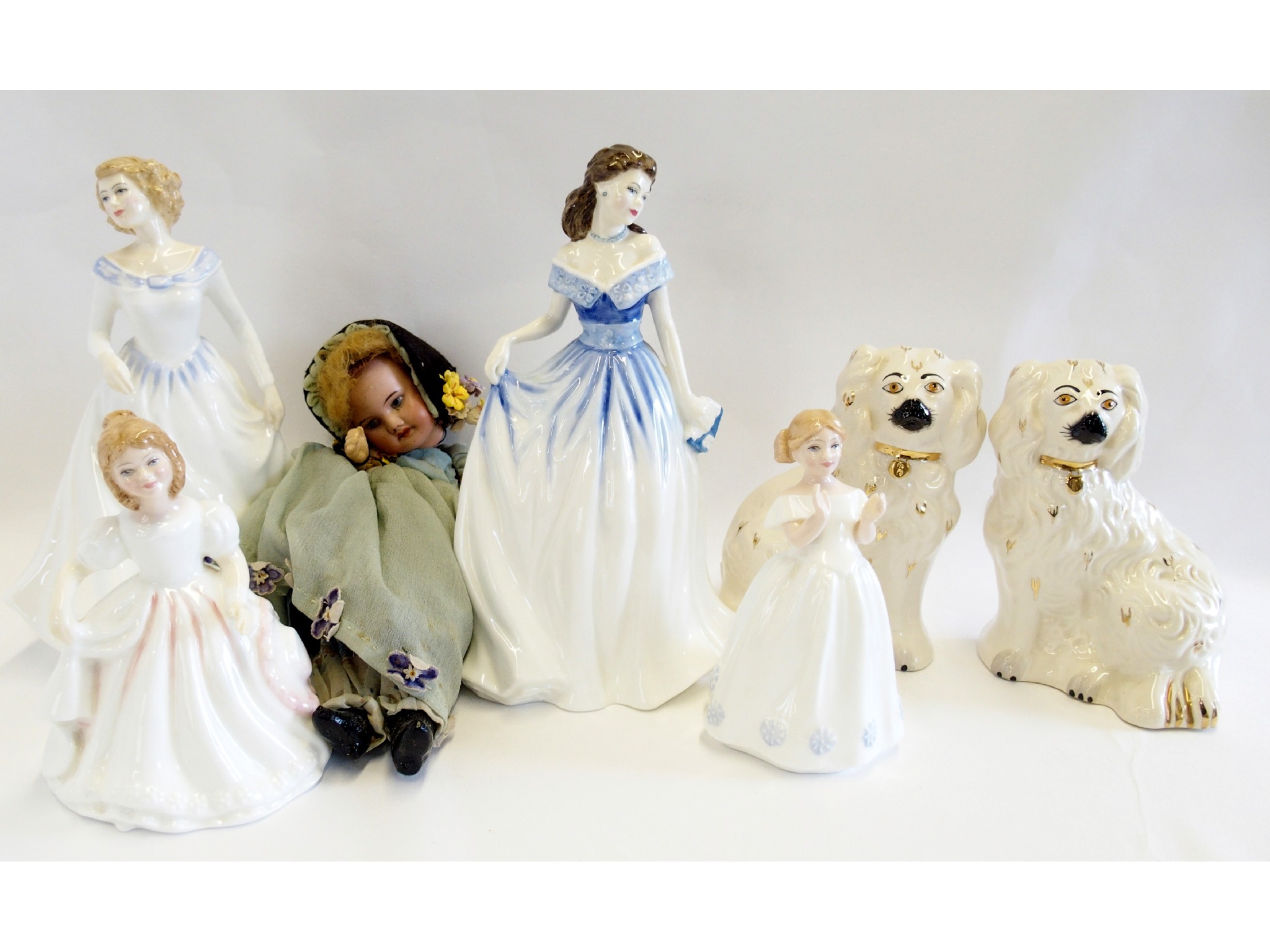 Appraisal: Four Royal Doulton figures Megan Charlotte Catherine and Amanda a